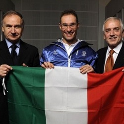 Di Centa, Petrucci e Pagnozzi alla presentazione di Casa Italia